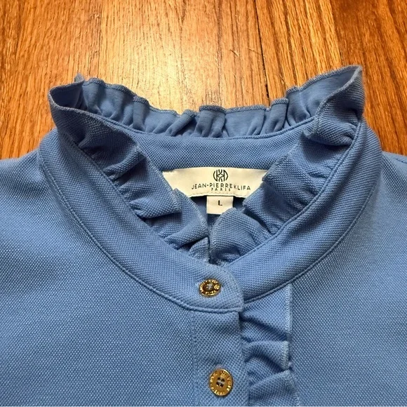 Jean-Pierre Klifa Wellington Sleeveless Dress in Hudson Blue size L - Picture 4 of 14